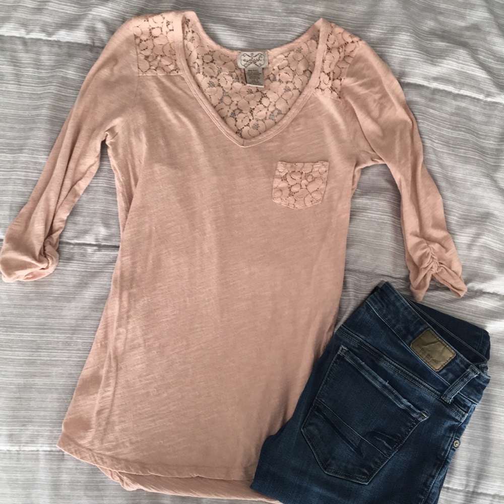Lacy Pink Shirt